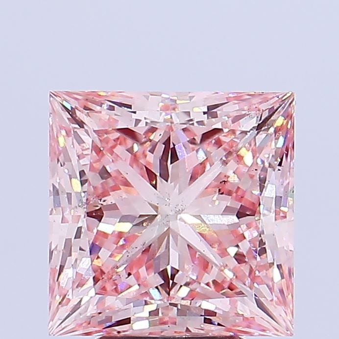 Loose Diamond - PRINCESS 4.53ct Fancy Vivid Pink SI1: Loose Diamond - PRINCESS 4.53ct Fancy Vivid Pink SI1 Source: This is a real non-mined Diamond that has been grown in a lab Shape: PRINCESS Carats: 4.53 Color: Fancy Vivid Pink Certification: IGI Video