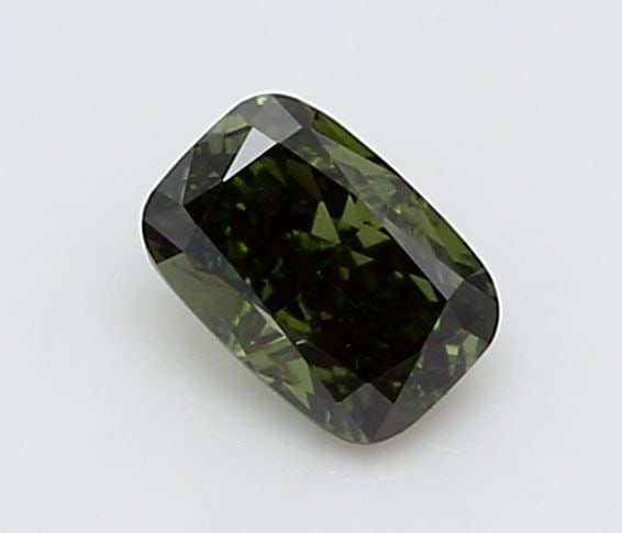 Loose Diamond - CUSHION BRILLIANT 0.18ct Fancy Deep Green VS2: Loose Diamond - CUSHION BRILLIANT 0.18ct Fancy Deep Green VS2 Source: This is a real non-mined Diamond that has been grown in a lab Shape: CUSHION BRILLIANT Carats: 0.18 Color: Fancy Deep Green Certif