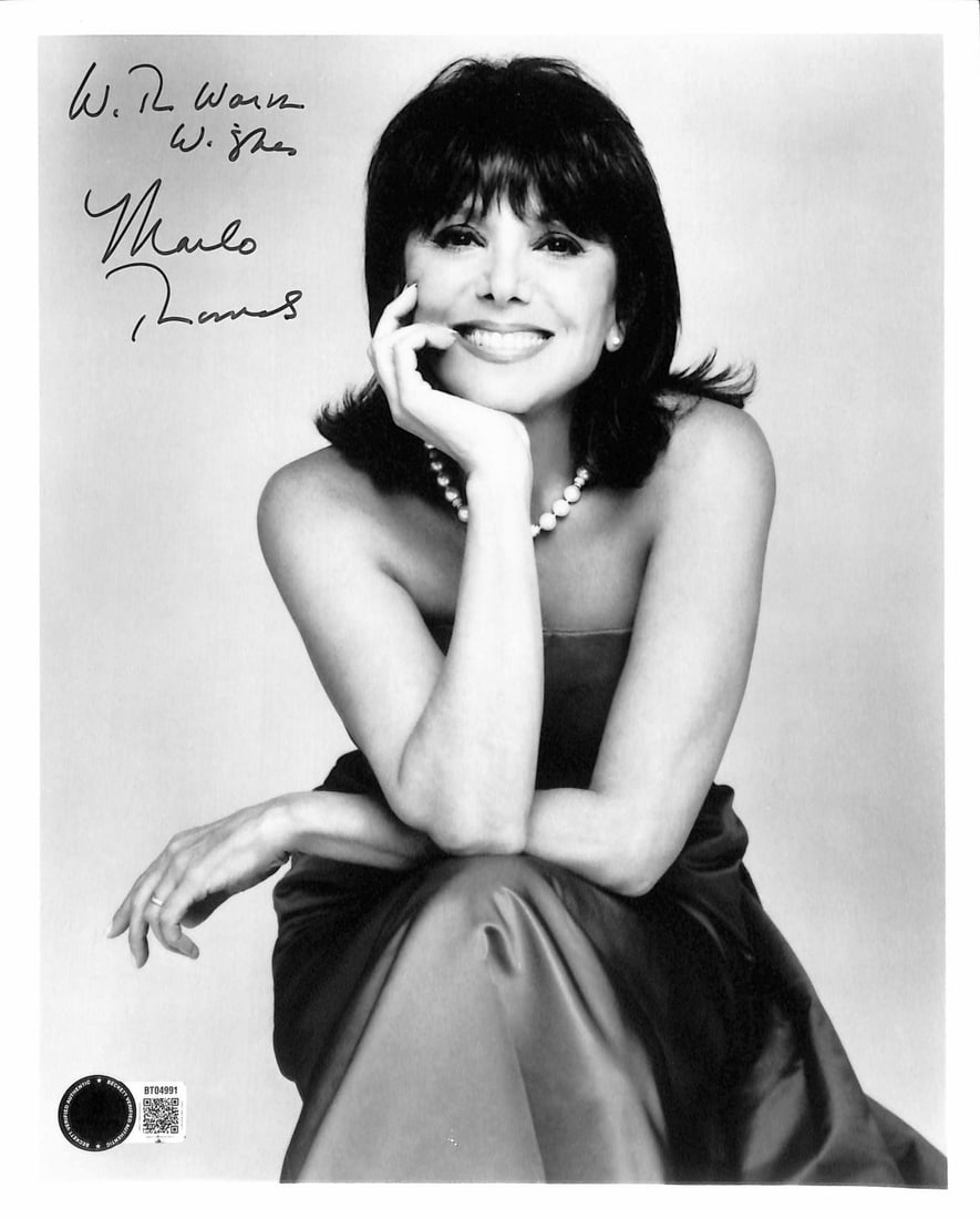 Beckett Authenticated Marlo Thomas 8x10 Signed Inscribed Photo (1 of 1)