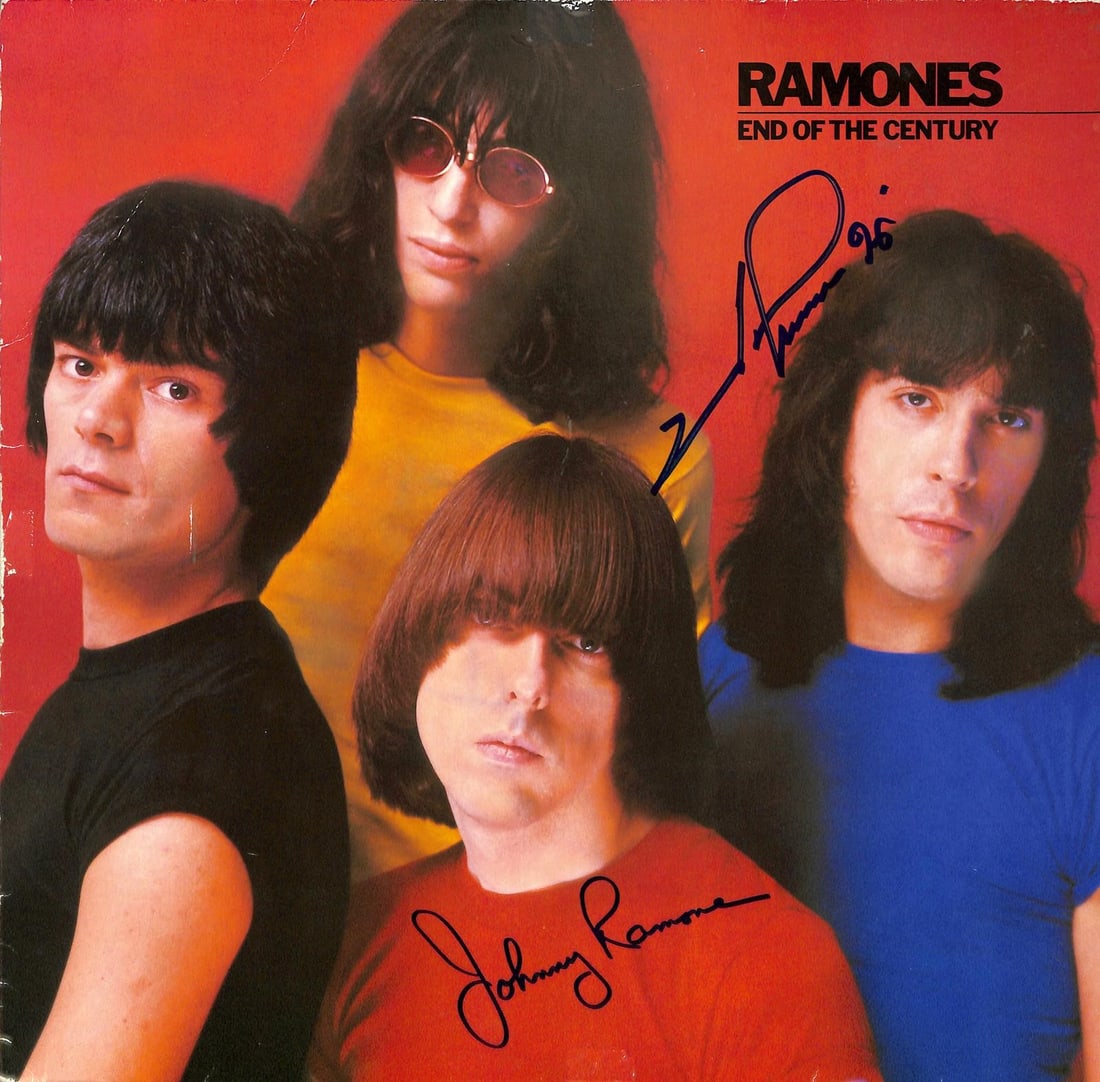 Beckett Certified Ramones End of the Century Album Signed by Johnny and Joey (1 of 1)