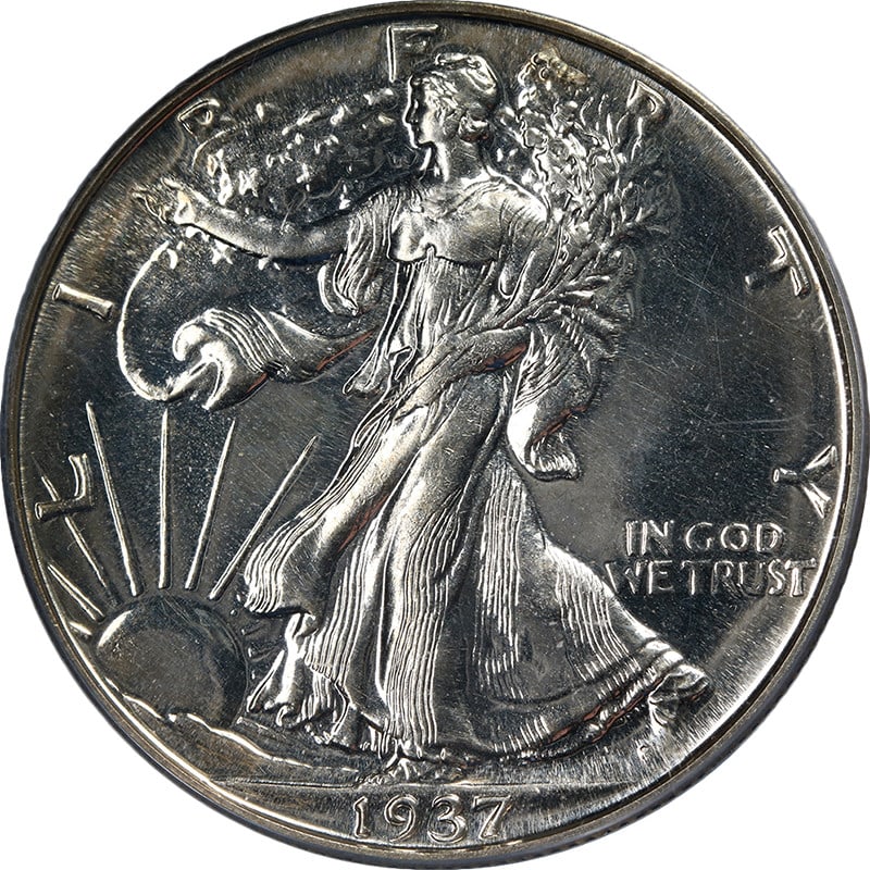PCGS PR64 1937 Walking Liberty Half Dollar Proof Silver Gem (1 of 4)