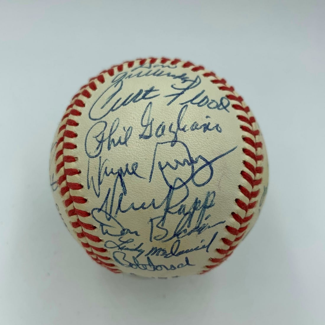 St. Louis Cardinals Multi-Signed Baseball 32 Signatures JSA Authenticated: St. Louis Cardinals Multi-Signed Baseball 32 Signatures JSA Authenticated This stunning multi-signed baseball commemorates the legendary Hall of Famers of the St. Louis Cardinals. Authenticated by Jam