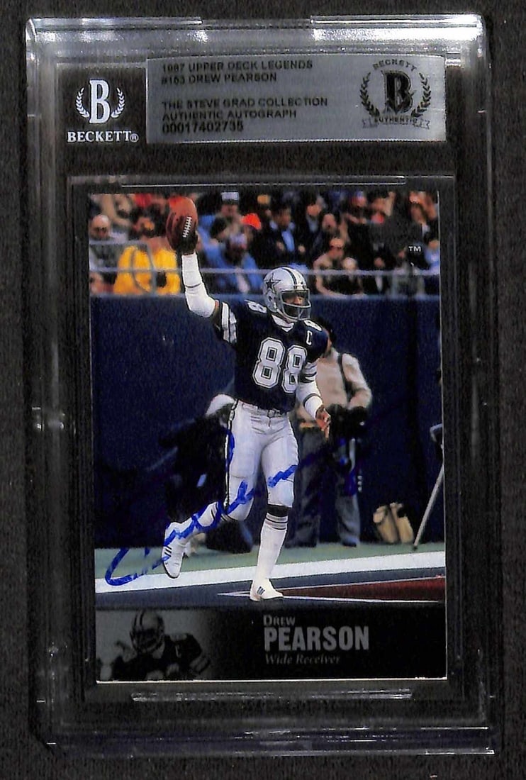 Drew Pearson Signed 1997 Upper Deck Legends #103 Card Beckett Authenticated (1 of 1)
