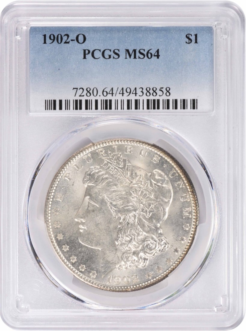 1902-O Morgan Silver Dollar MS64 PCGS Uncirculated Coin (1 of 2)