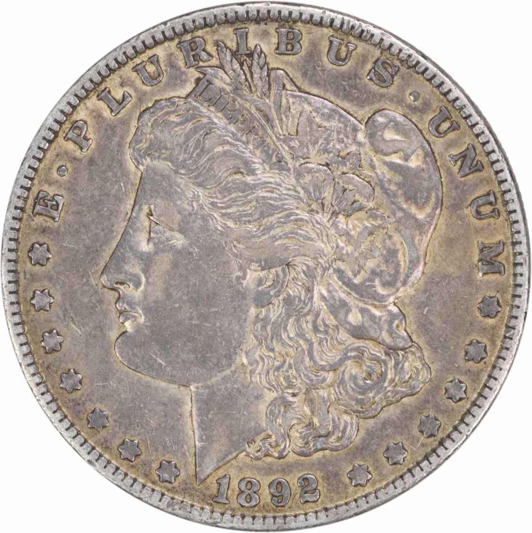 Choice EF 1892-O Morgan Dollar Uncertified 90 Percent Silver Coin: Choice EF 1892-O Morgan Dollar Uncertified 90 Percent Silver Coin This 1892-O Morgan Silver Dollar is a circulated coin in Choice Extremely Fine (EF) condition. Minted in New Orleans, it features a co
