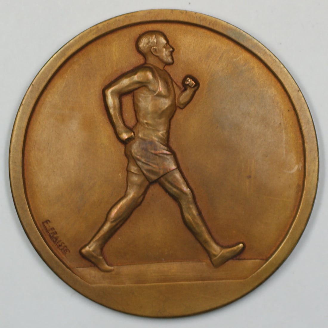 Bronze 1920 Paris Medal Complete with Original Presentation Box (1 of 3)