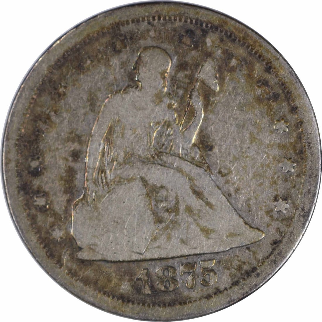 1875-S San Francisco 20C Silver Coin Grade G Uncertified: 1875-S San Francisco 20C Silver Coin Grade G Uncertified This is an 1875-S Twenty Cent silver coin from the United States, designed by William Barber. Struck at the San Francisco Mint, this circulated