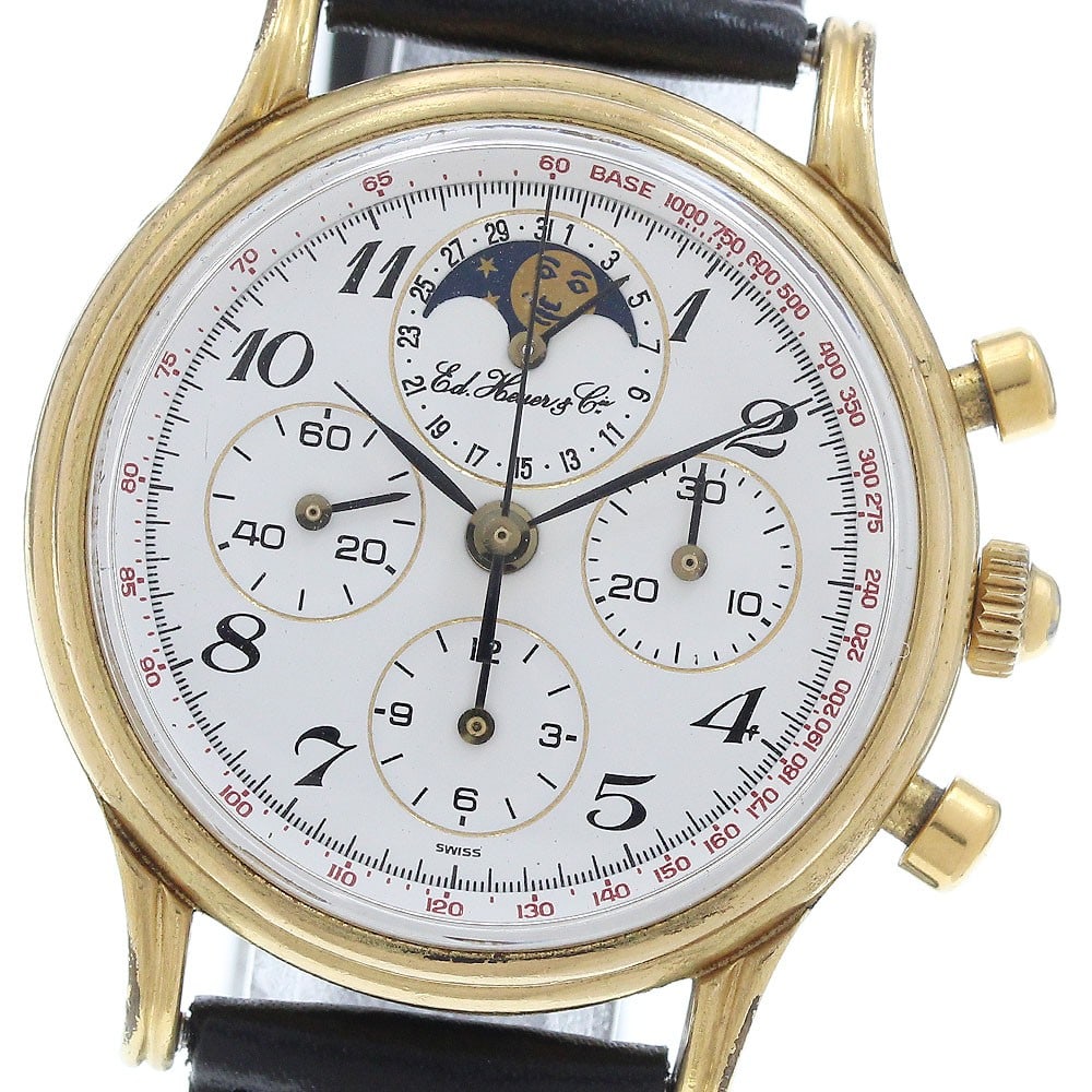 Men's Heuer Edouard Heuer Moon Phase Chronograph Ref 188.205/1 (1 of 5)