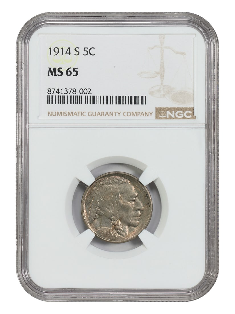 NGC MS65 1914-S Buffalo Nickel 5C Uncirculated (1 of 4)