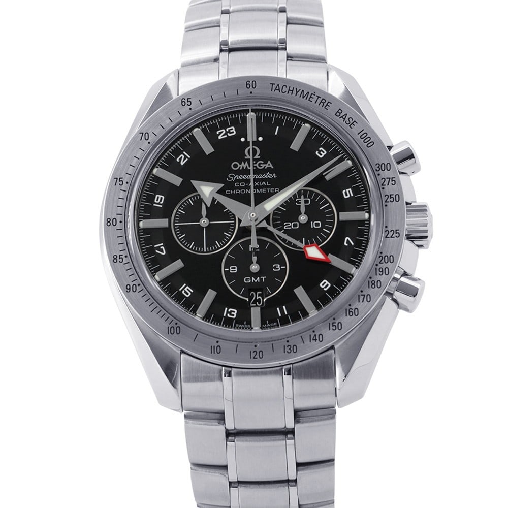 OMEGA 3581.50 Speedmaster Broad Arrow GMT mens chronograph watch (1 of 14)