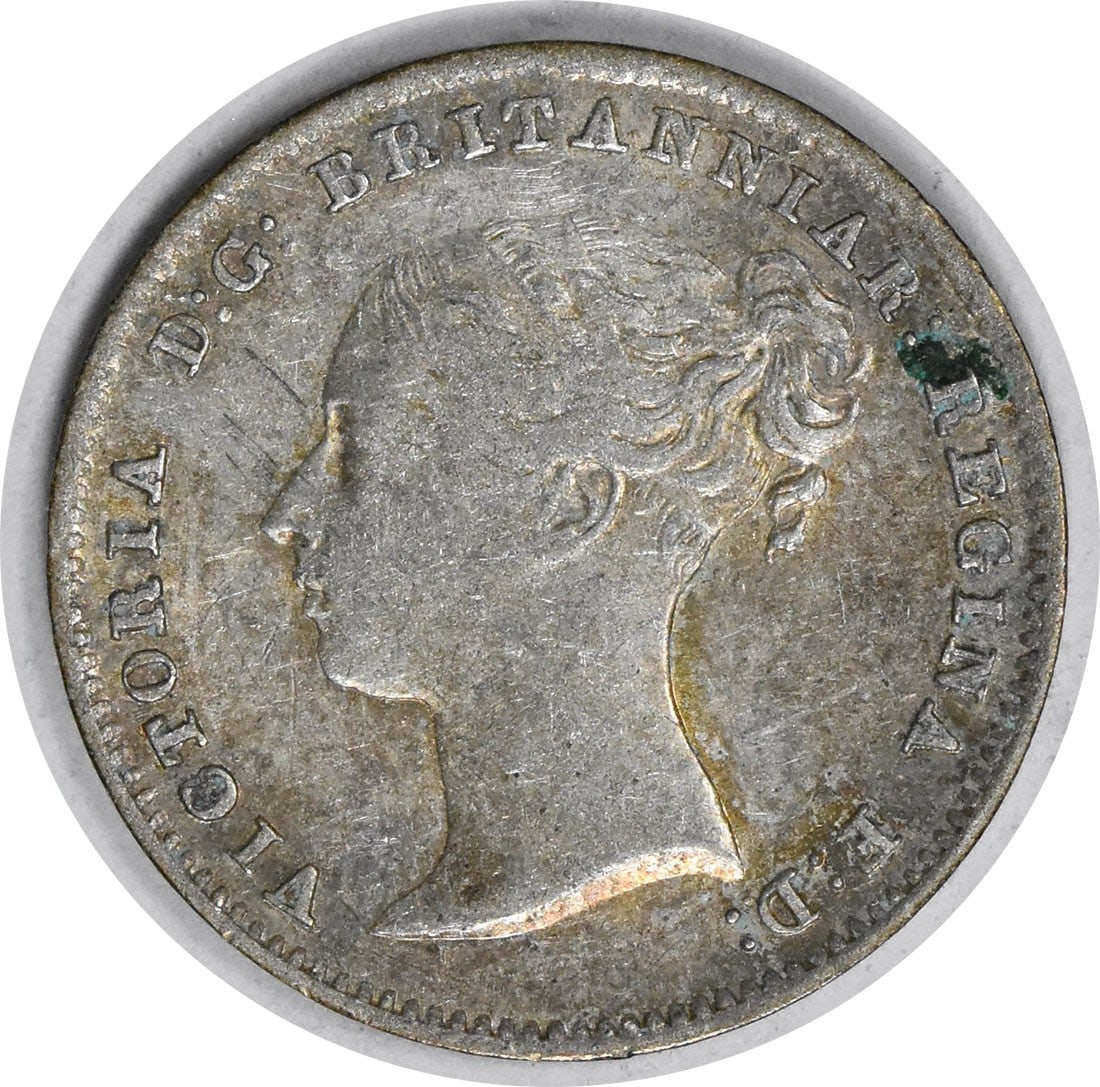 1843 United Kingdom Three Pence AU Grade Coin Uncertified (1 of 2)