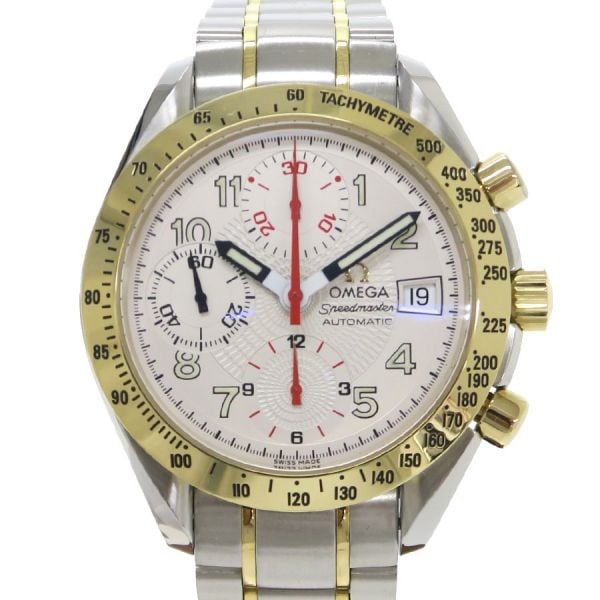 Omega Mark 40 38mm Automatic Men's Wristwatch 3313.33: Omega Mark 40 38mm Automatic Men's Wristwatch 3313.33 This OMEGA Speedmaster Mark 40 men's wristwatch features a 38mm case crafted from stainless steel and yellow gold. It showcases a silver dial with
