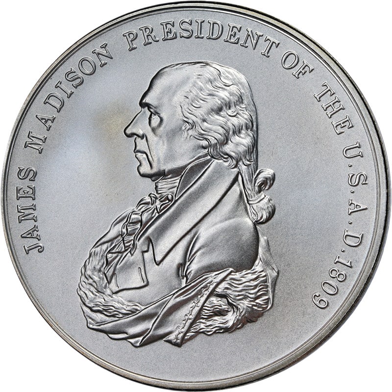 James Madison U.S. Mint Silver Medal 1 oz .999 OGP Uncertified (1 of 3)
