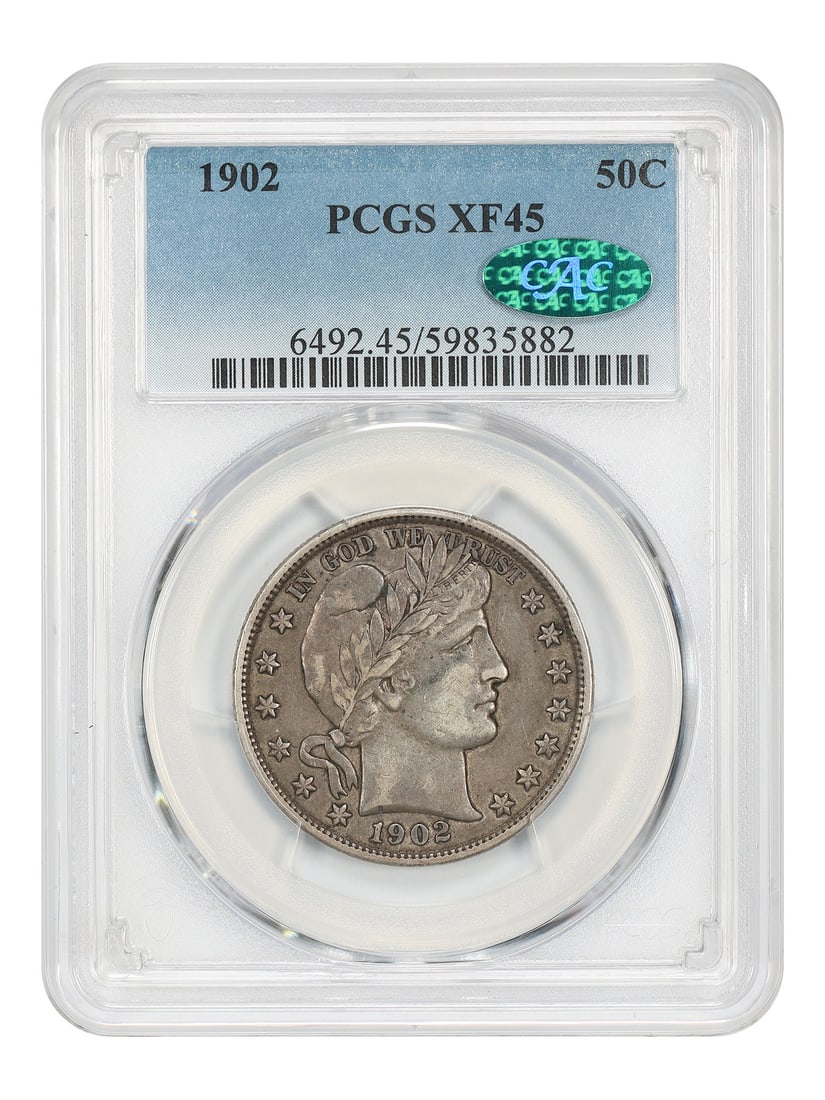 1902 Barber Half Dollar 50C PCGS XF45 Philadelphia Mint (1 of 4)