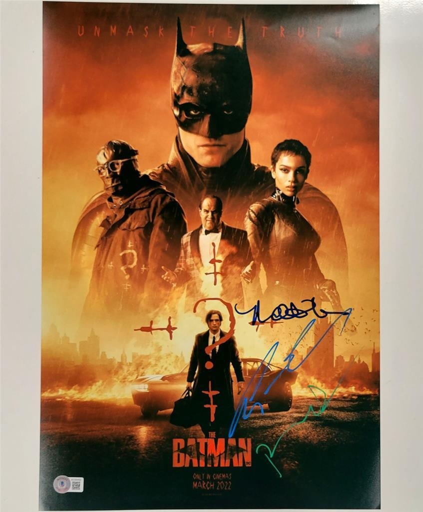 Colin Farrell Paul Dano Signed The Batman 12x18 Photo Beckett Authenticated (1 of 4)