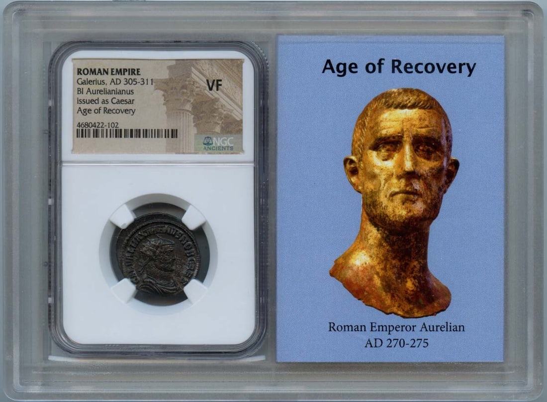 Galerius AD 305-311 Ancient Roman Aurelianianus Coin NGC VF20 (1 of 2)