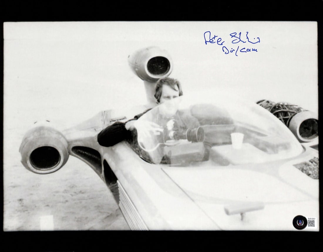 Peter Shillingford Signed 11x14 Star Wars Photo Beckett Authenticated: Peter Shillingford Signed 11x14 Star Wars Photo Beckett Authenticated This is an original 11x14 photograph signed by Peter Shillingford, a film producer and cameraman known for his work on the Making 