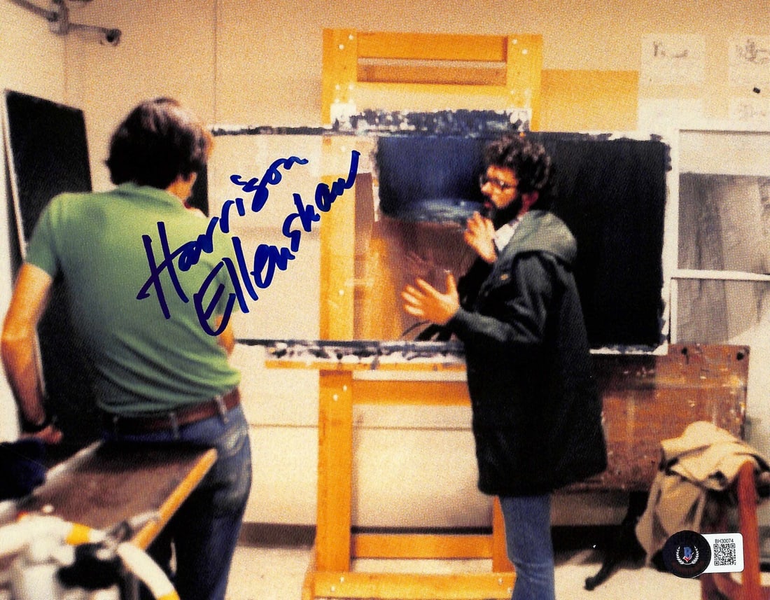 Autographed 8x10 Photo by Harrison Ellenshaw Star Wars ESB Beckett Certified: Autographed 8x10 Photo by Harrison Ellenshaw Star Wars ESB Beckett Certified This is an autographed 8x10 photograph signed by ILM matte painter Harrison Ellenshaw, known for his work on the original S