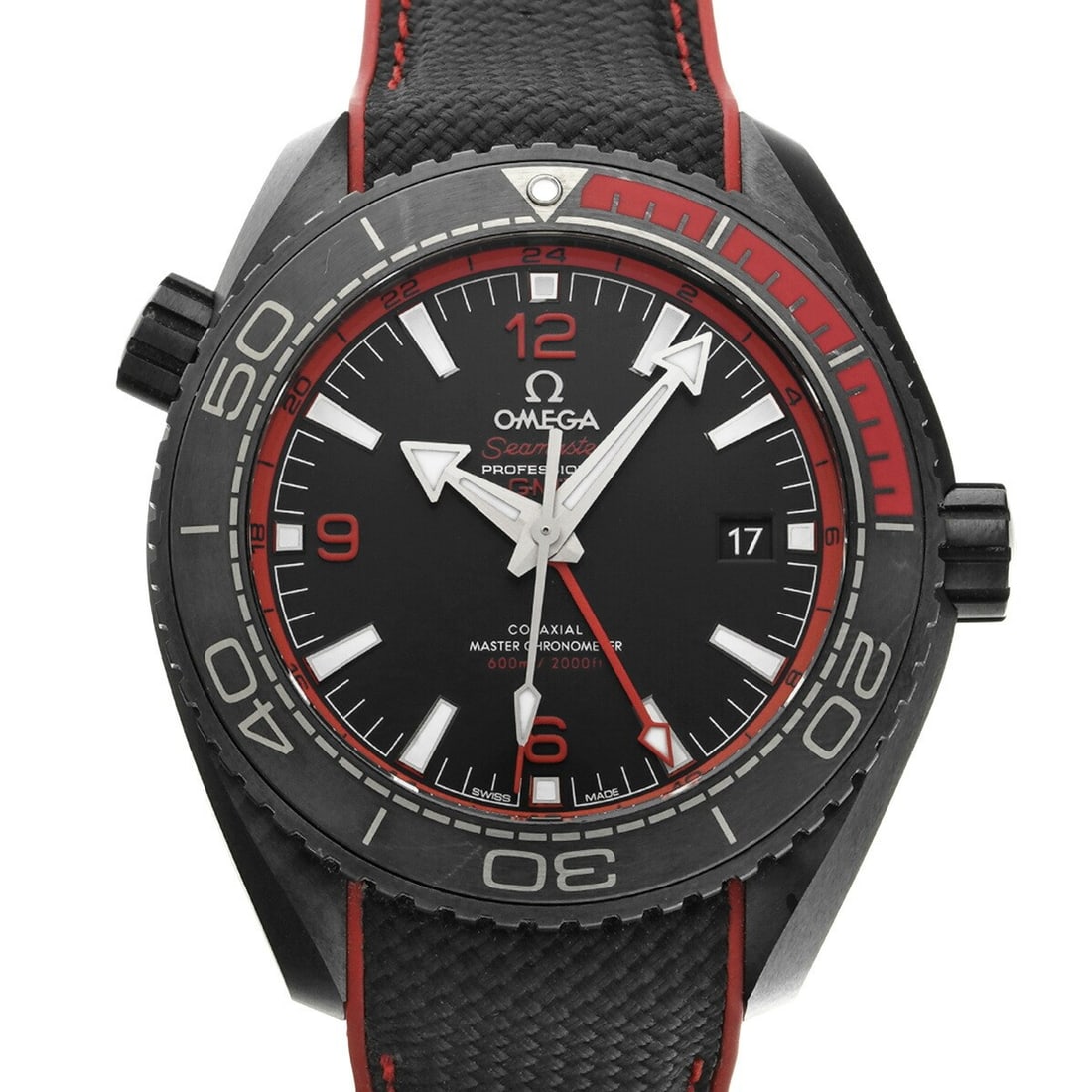 OMEGA Planet Ocean GMT Co-Axial Master Chronometer Wristwatch: OMEGA Planet Ocean GMT Co-Axial Master Chronometer Wristwatch This is a pre-owned OMEGA Seamaster 600 Planet Ocean GMT Co-Axial Master Chronometer wristwatch designed for men. Manufactured in Switzerl
