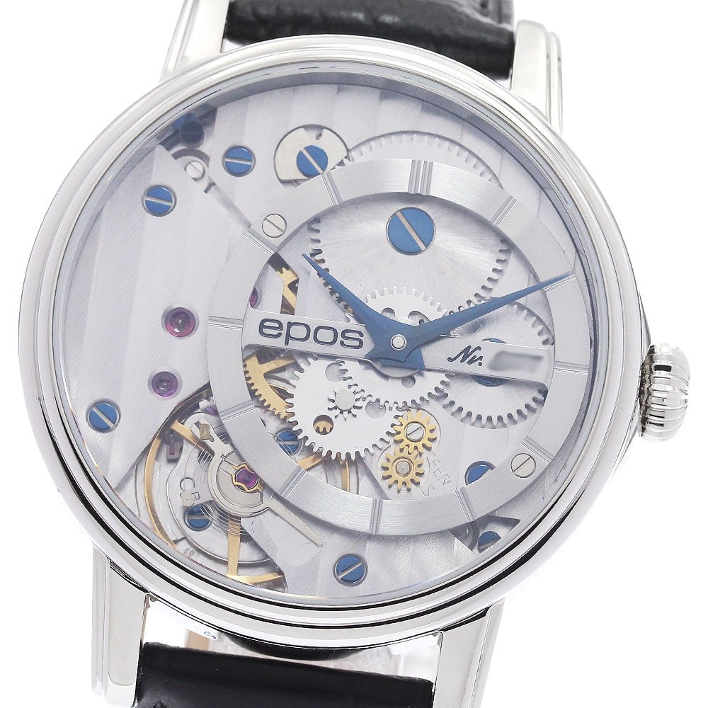 EPOS Vern 3435CGSL mens hand-wound wristwatch: EPOS Vern 3435CGSL mens hand-wound wristwatch EPOS 3435CGSL Vern hand-wound men's wristwatch. Swiss-made and offered in pre-owned condition. Specifications Brand: EPOS Model: 3435CGSL Vern Department:
