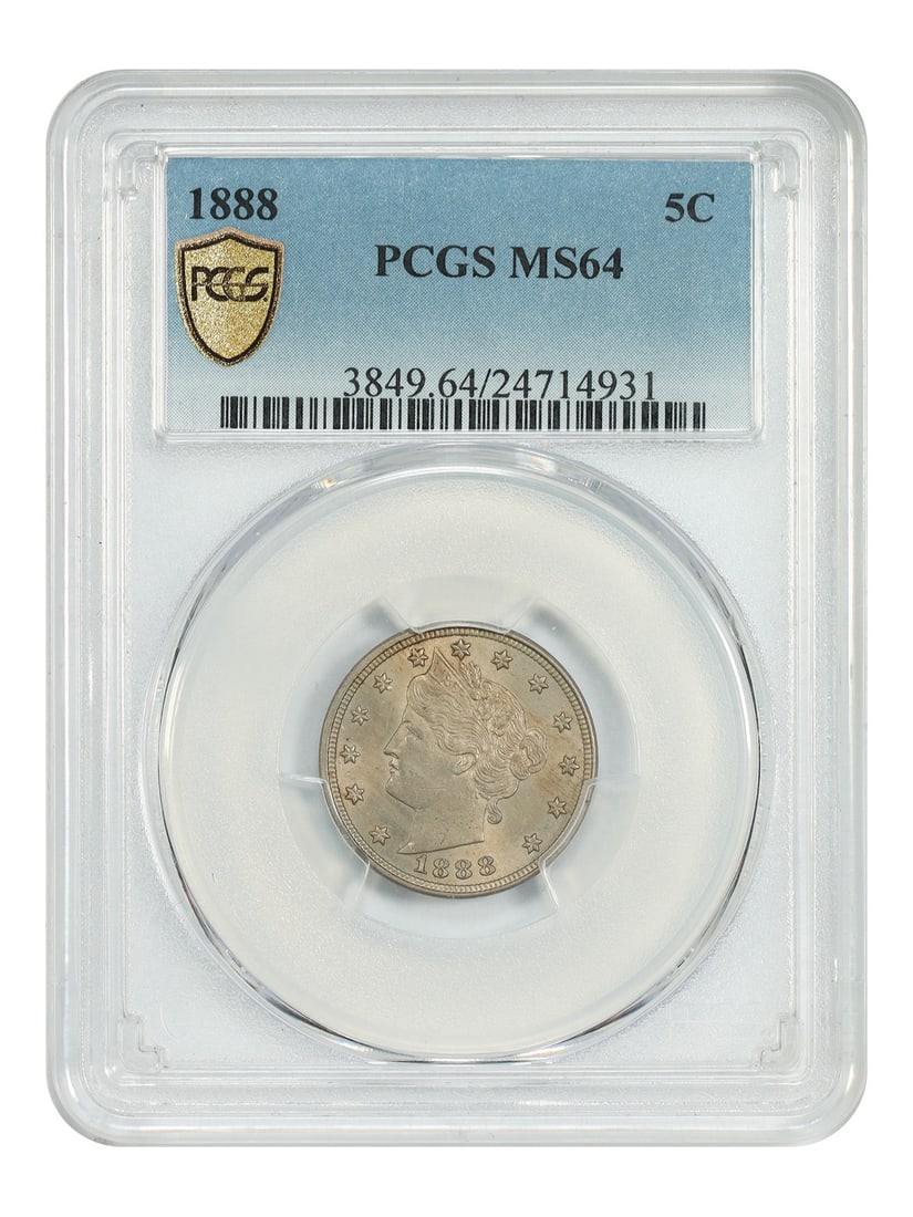 1888 Liberty Nickel 5C PCGS MS64 Better Date Coin (1 of 4)