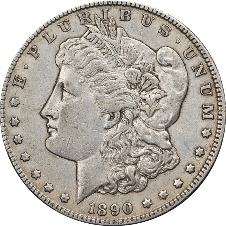 1890 Carson City Morgan Dollar Choice XF+ Strong Strike (1 of 2)