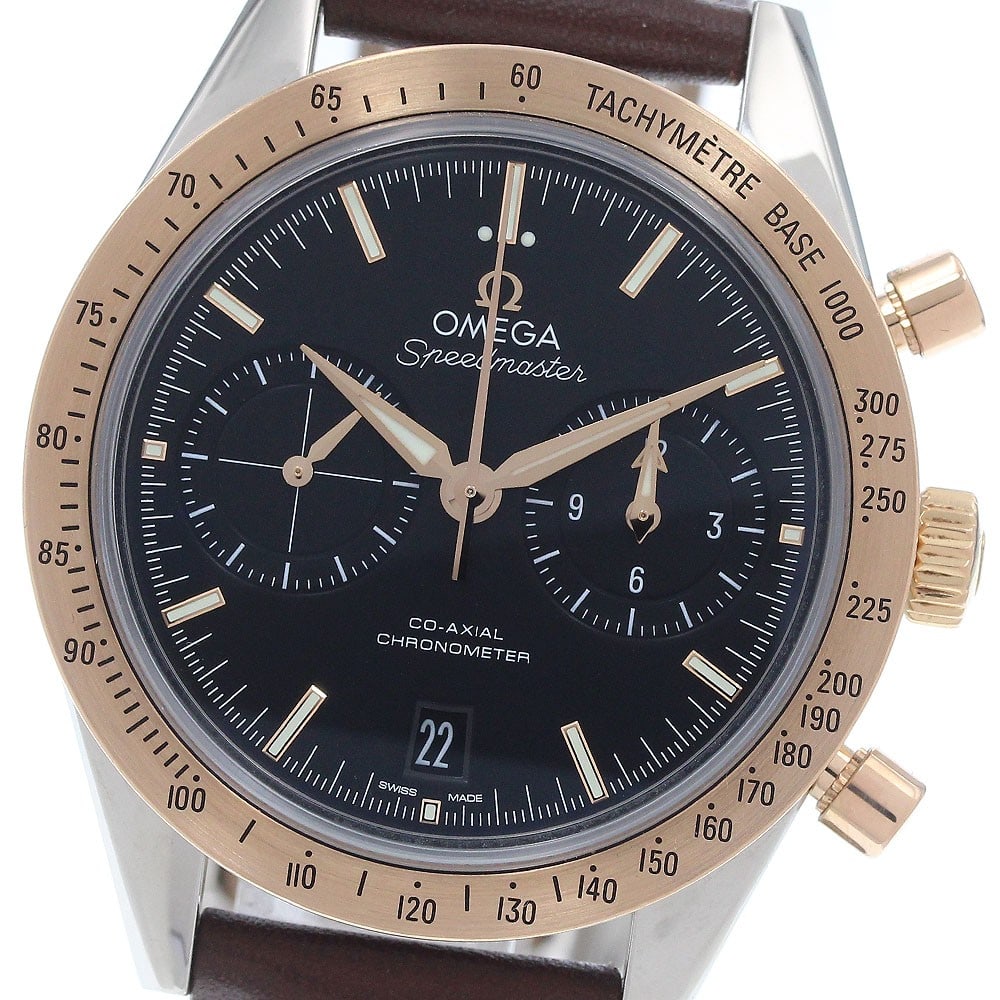 OMEGA Speedmaster 57 Co-Axial Chronometer Men's Wristwatch: OMEGA Speedmaster 57 Co-Axial Chronometer Men's Wristwatch This OMEGA Speedmaster '57 Co-Axial Chronometer is a Swiss-made men's wristwatch, model 331.22.42.51.01.001. It is a pre-owned timepiece that