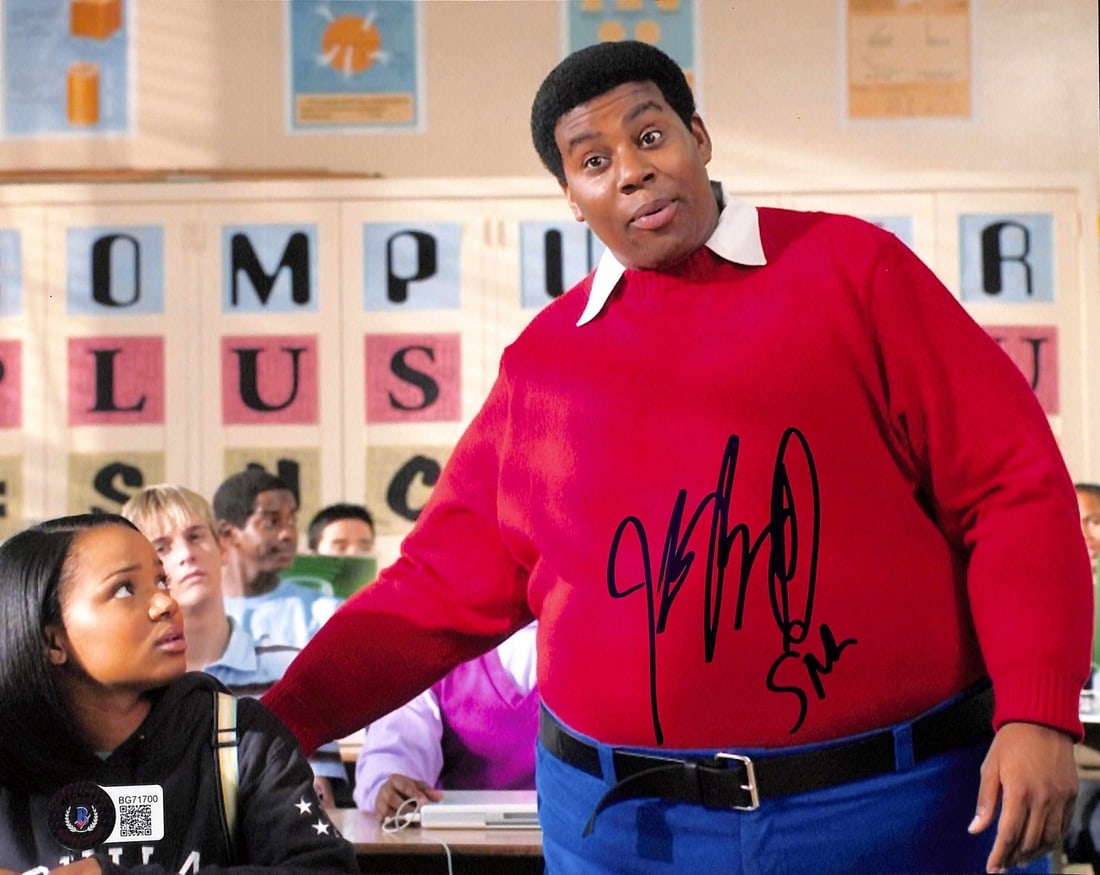 Kenan Thompson Signed 8x10 Fat Albert Photo Beckett Certified: Kenan Thompson Signed 8x10 Fat Albert Photo Beckett Certified This is an original 8x10 color photograph of Kenan Thompson portraying Fat Albert in the 2004 movie, signed in blue permanent marker. The 