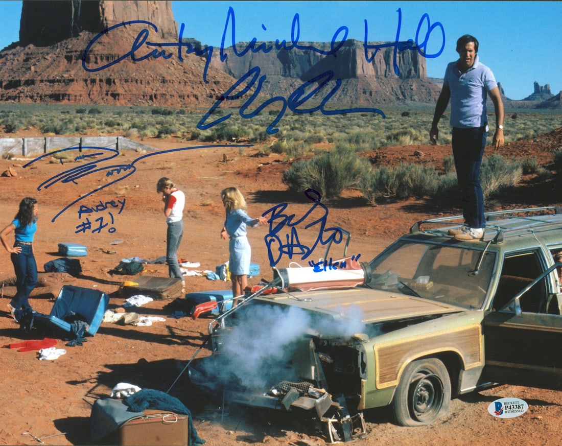 National Lampoon's Vacation Signed 11x14 Photo by Chase D'Angelo Hall Barron BAS Authenticated: National Lampoon's Vacation Signed 11x14 Photo by Chase D'Angelo Hall Barron BAS Authenticated This remarkable 11x14 photograph captures the iconic cast of National Lampoon's Vacation, featuring authe