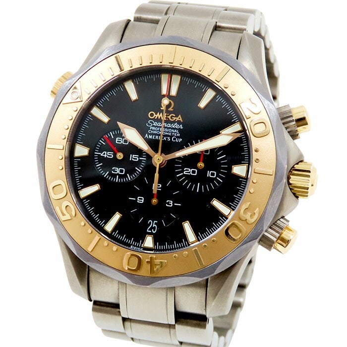 Omega America's Cup Seamaster 300 Professional Men's Wristwatch 2294.50.00: Omega America's Cup Seamaster 300 Professional Men's Wristwatch 2294.50.00 This is an OMEGA Seamaster 300 Professional America's Cup 2294.50.00 men's wristwatch. Made in Switzerland, this pre-owned ti