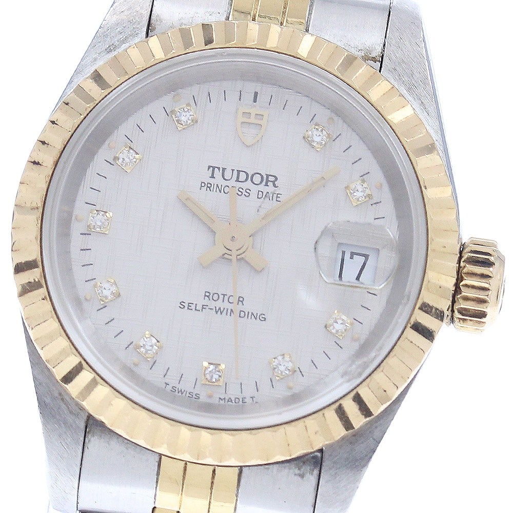 TUDOR Princess Date 92413 Ladies Wristwatch YG Combination (1 of 6)