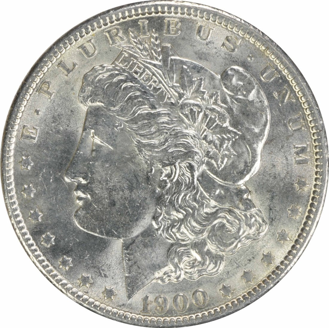 Choice BU 1900 Silver Morgan Dollar Uncertified No Mint Mark (1 of 2)