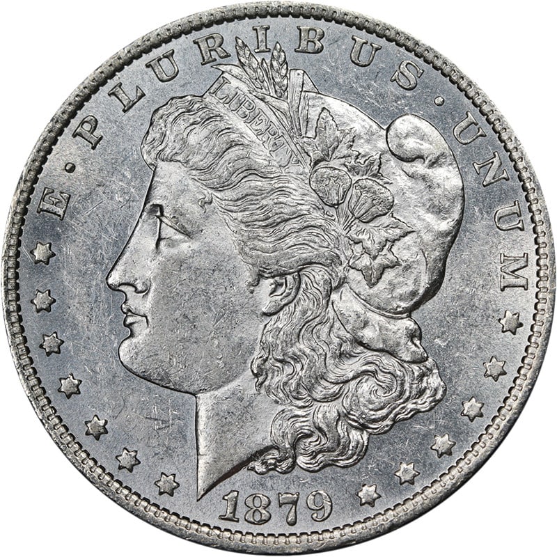 1879 O Morgan Silver Dollar AU BU Bright White (1 of 2)