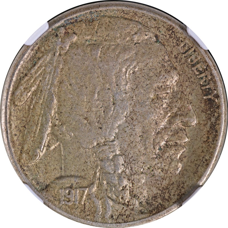 1917-S Buffalo nickel NGC AU55 certified (1 of 4)