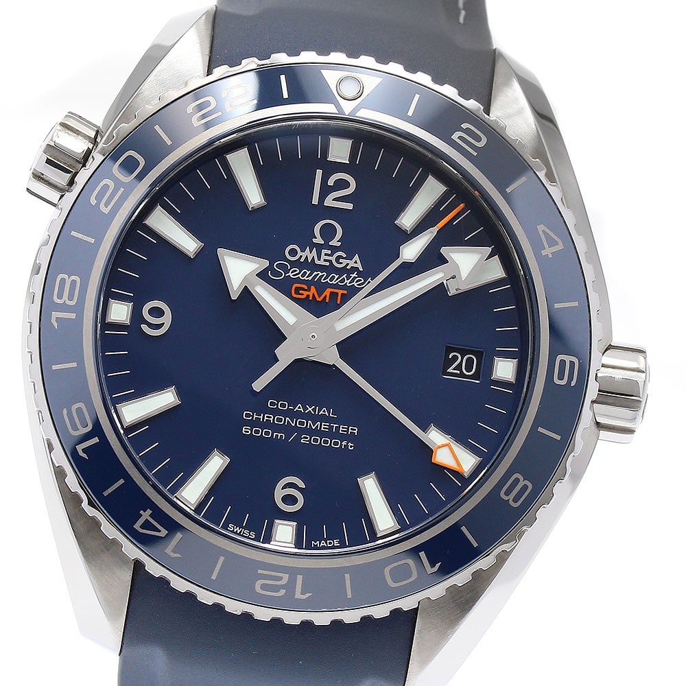 OMEGA Seamaster Planet Ocean GMT Men's Wristwatch 232.92.44.22.03.001: OMEGA Seamaster Planet Ocean GMT Men's Wristwatch 232.92.44.22.03.001 This is an OMEGA Seamaster Planet Ocean 600M Date GMT men's wristwatch, model 232.92.44.22.03.001. Made in Switzerland, this timep