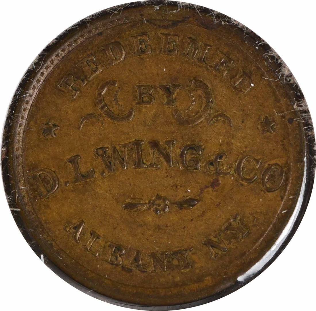 Uncirculated Copper Civil War Token NY-010-H United States Store Card (1 of 2)