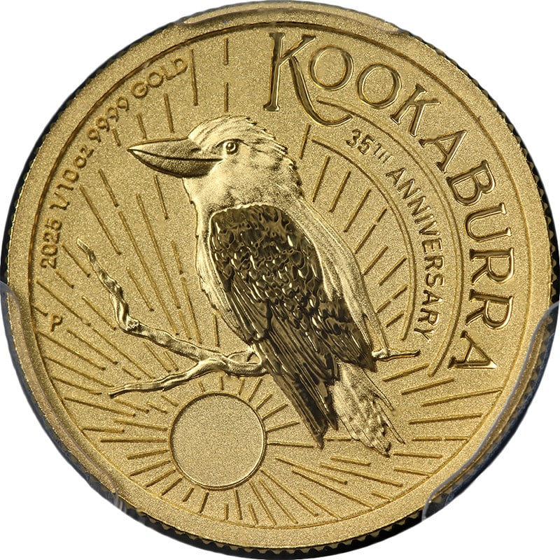 2025 Australia Kookaburra 1/10oz Gold $15 PCGS MS70 (1 of 4)
