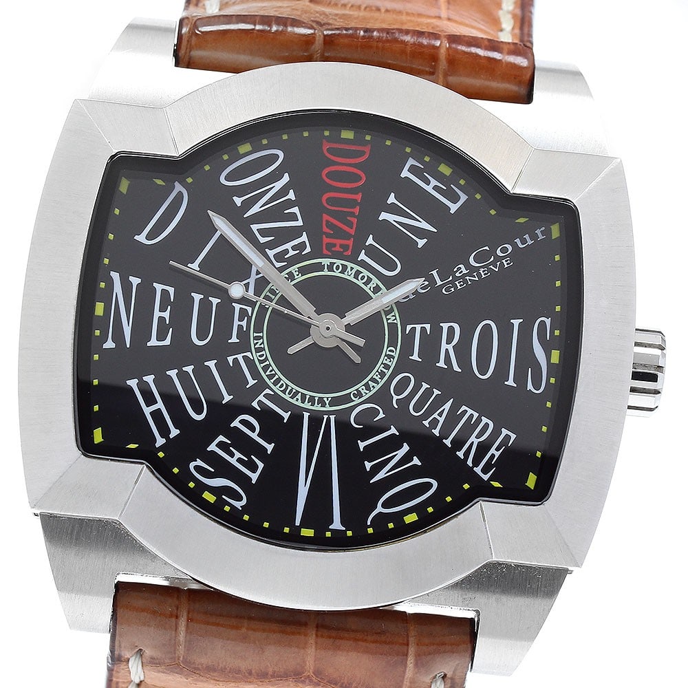 deLaCour Sakura Classic mens wristwatch limited edition 500 pieces: deLaCour Sakura Classic mens wristwatch limited edition 500 pieces deLaCour Sakura Classic Limited Edition men's wristwatch, limited to 500 pieces. This pre-owned watch is identified as a Swiss-made m