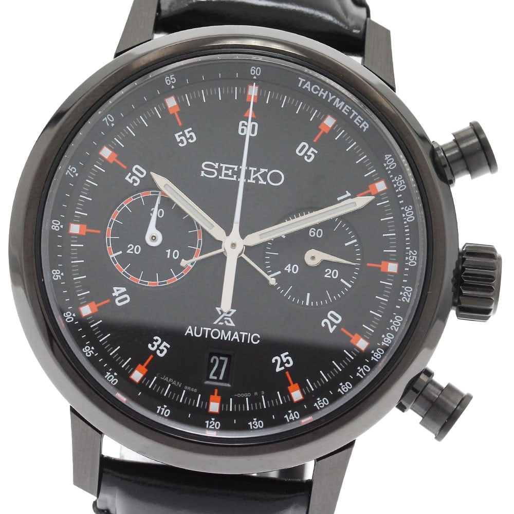 SEIKO Prospex Speedtimer SBEC019 8R46-00F0 mens mechanical wristwatch: SEIKO Prospex Speedtimer SBEC019 8R46-00F0 mens mechanical wristwatch This Seiko Prospex Speedtimer is a mechanical men's wristwatch from Japan. It is listed in pre-owned condition and belongs to the 