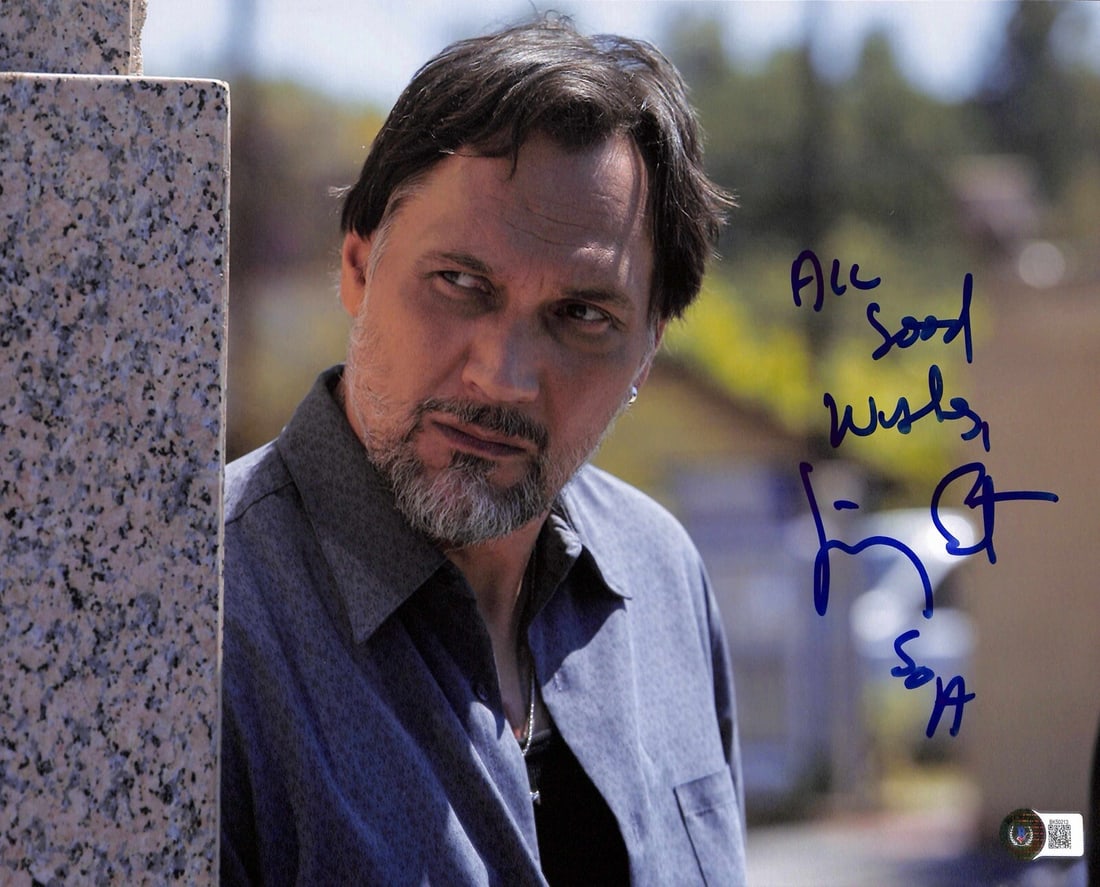 Beckett Certified Jimmy Smits 11x14 Sons of Anarchy Signed Photo: Beckett Certified Jimmy Smits 11x14 Sons of Anarchy Signed Photo This is an autographed 11x14 photograph signed by actor Jimmy Smits, who portrayed "Nero Padilla" in the television series Sons of Anar