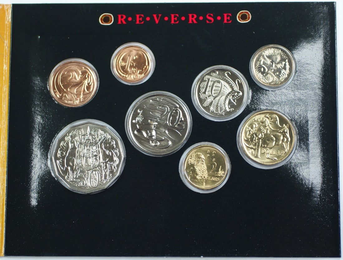 1990 Australia Mint Set 8 Uncirculated Coins David Malangi Case (1 of 6)