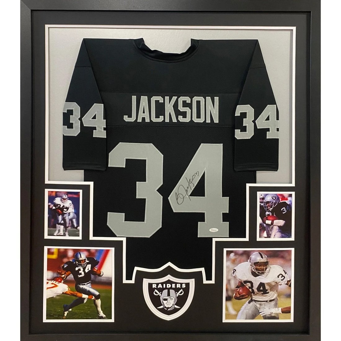 Framed Bo Jackson Raiders jersey signed JSA authenticated (1 of 3)