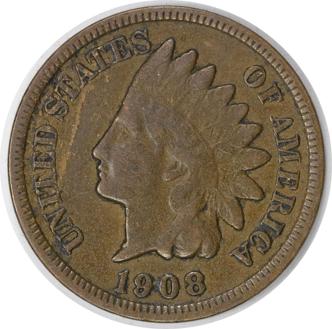 1908-S Indian Head Copper Small Cent F Uncertified (1 of 2)