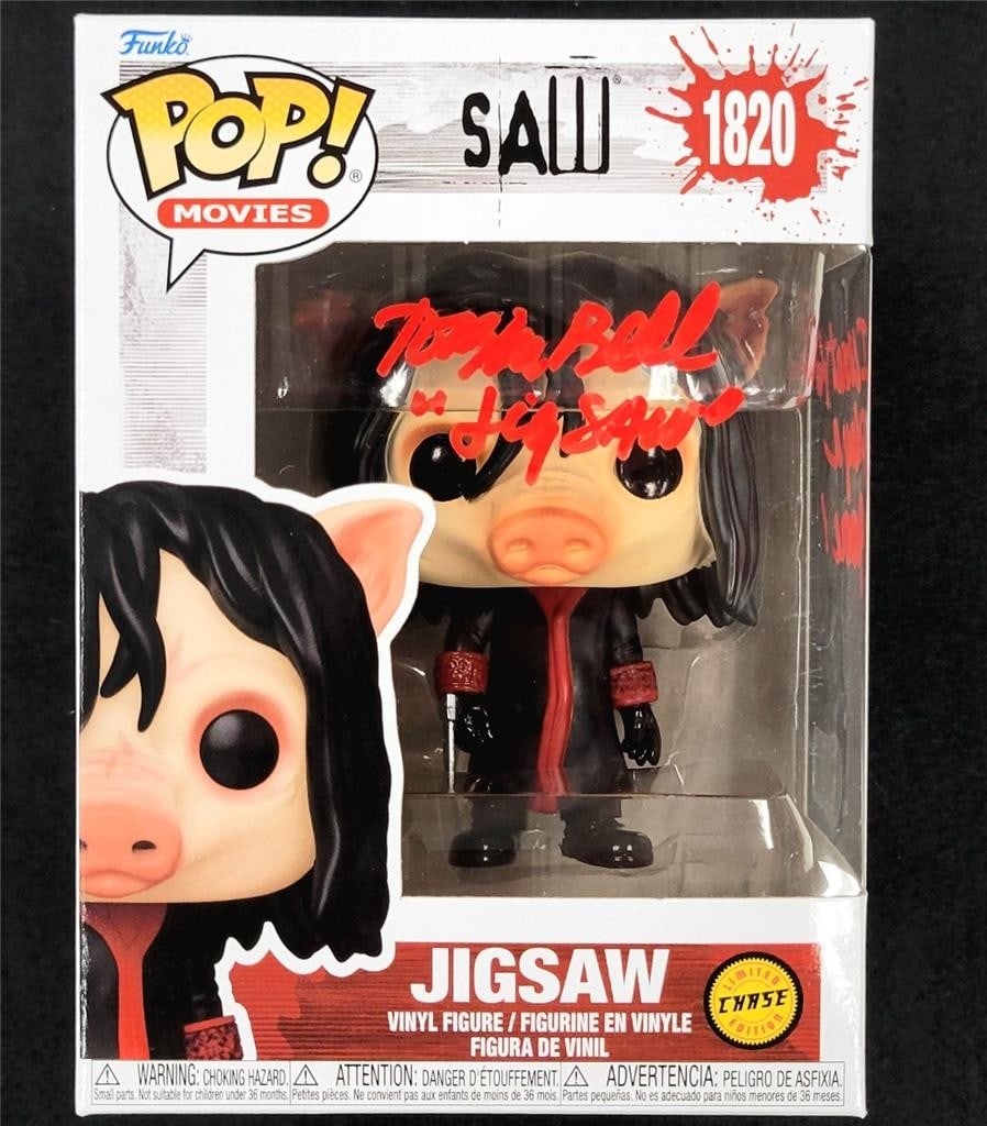 Beckett Autographed Tobin Bell Jigsaw Saw Funko Pop (1 of 6)