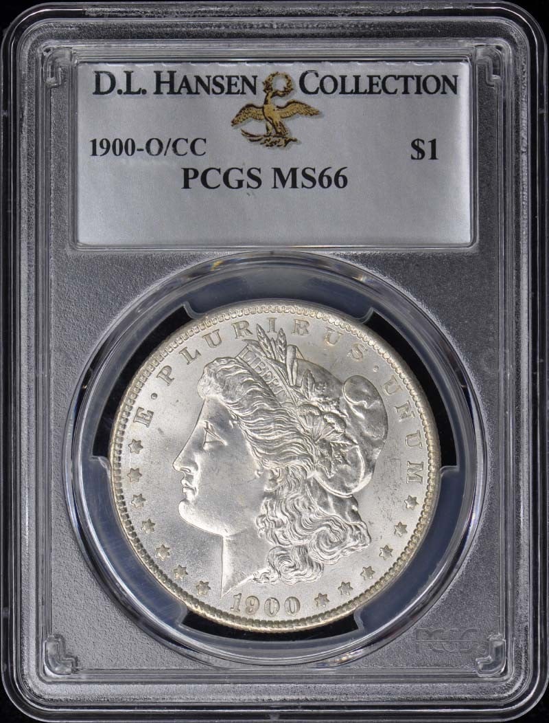 1900-O/CC Morgan Dollar PCGS MS66 Uncirculated Coin: 1900-O/CC Morgan Dollar PCGS MS66 Uncirculated Coin This 1900-O/CC Morgan Dollar is a stunning example of American numismatic history, graded MS66 by PCGS, ensuring its exceptional quality and uncircu