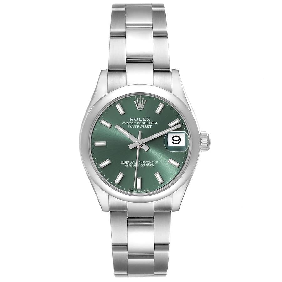 Ladies Rolex Datejust Ref 278240 Mint Green Dial Oyster Bracelet 2022 Card (1 of 5)