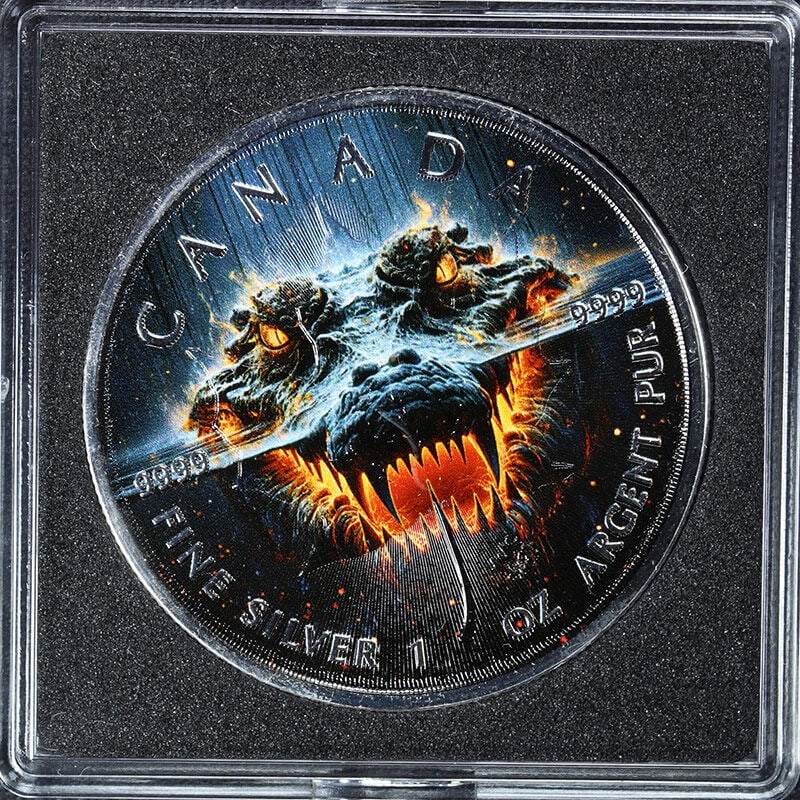 2025 Canada 1 Oz Silver $5 Evil Crocodile Coin OGP COA (1 of 3)