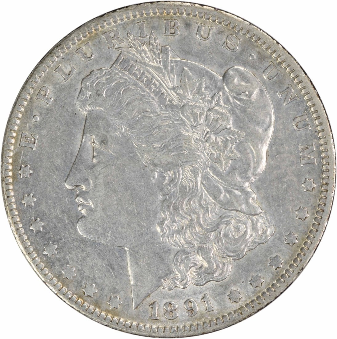 1891-O Morgan Silver Dollar EF Uncertified 90% Silver Coin (1 of 2)