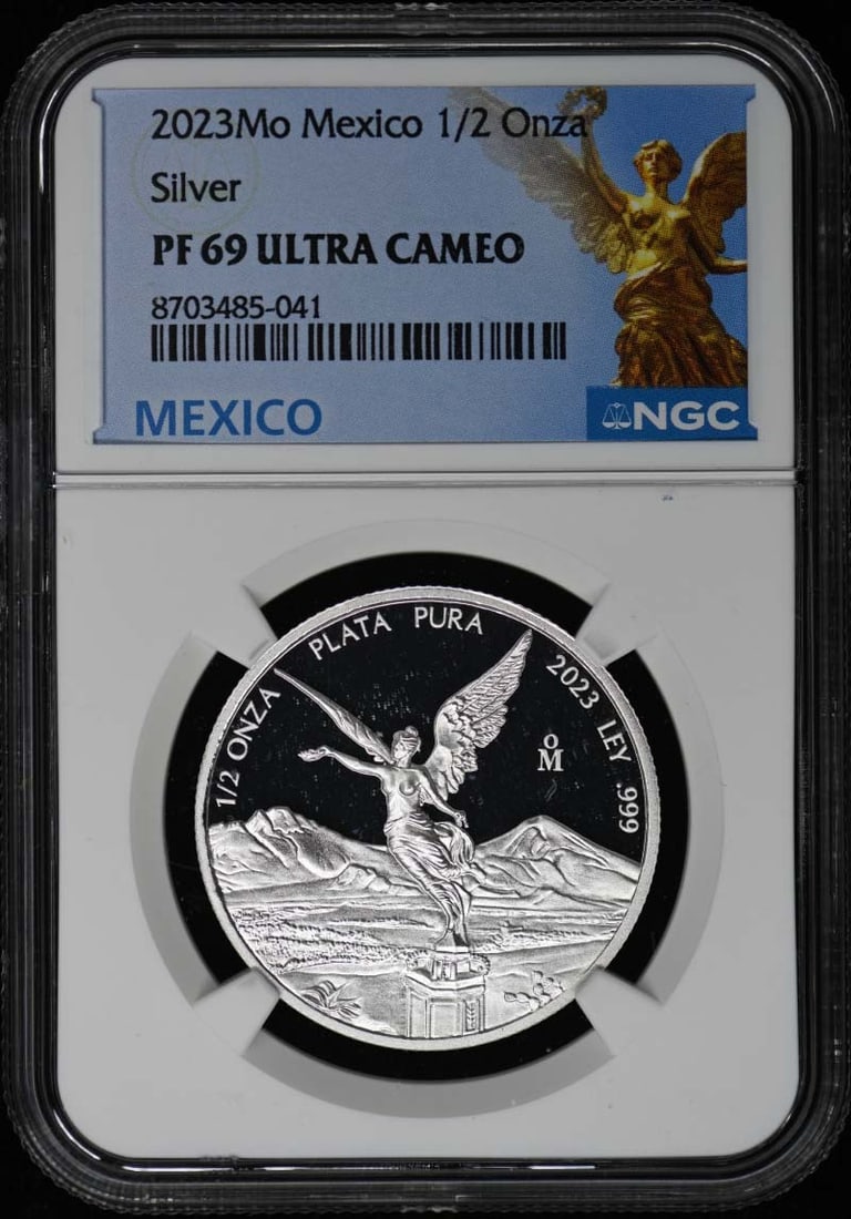 2023 Mexico 1 2 Onza Silver NGC PR69 DCAM (1 of 2)