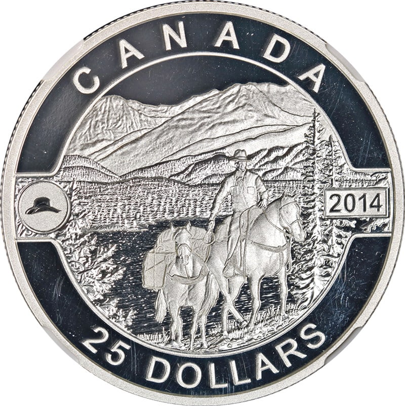 NGC PF70 Ultra Cameo 2014 Canada Silver $25 Cowboy Coin (1 of 4)
